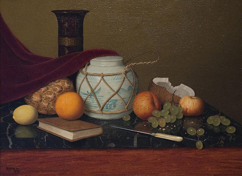 William Harnett Still Life with Ginger Jar Sweden oil painting art